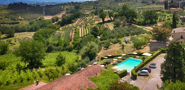 San Gimignano Hotel San Michele Top View